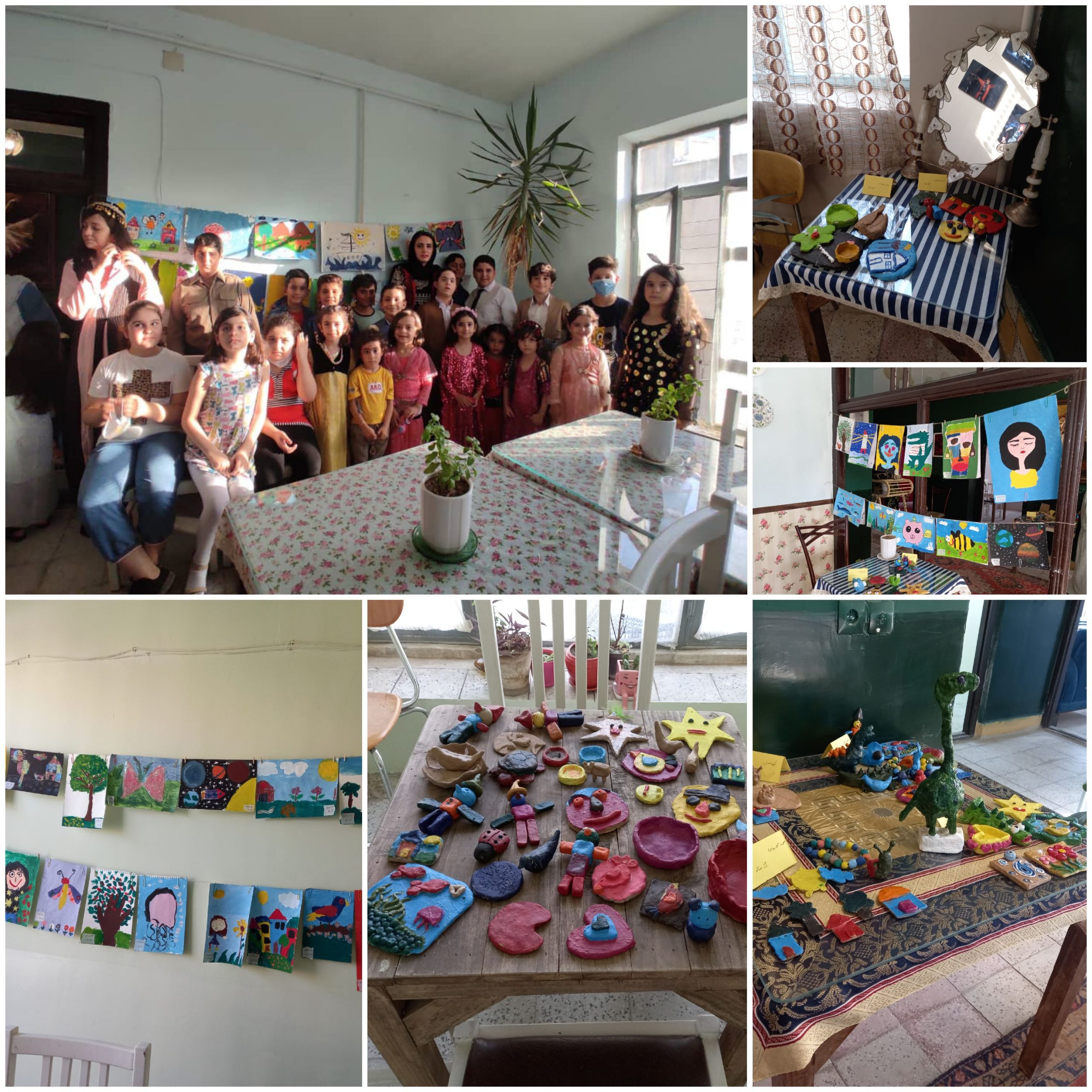 افتتاح نمایشگاه سفال و نقاشی کودکان در کافه شوپا
